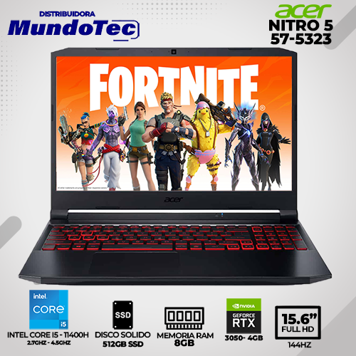 NB ACER GAM NITRO 5 AN515-57-5323 C.I5-11400H 8GB 512GB 4RTX3050 15.6