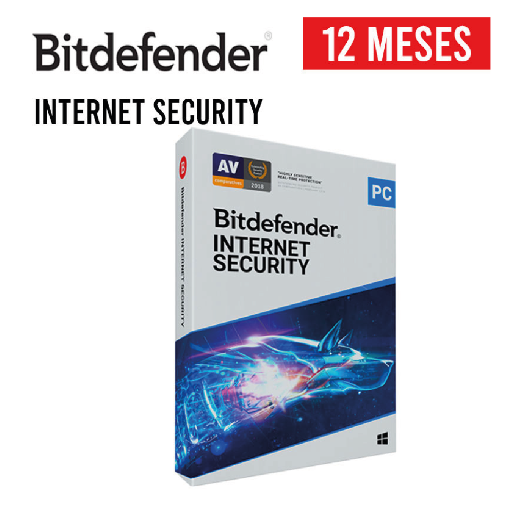 LICENCIA ANTIVIRUS BITDEFENDER INTERNET SECURITY 1+1 2020